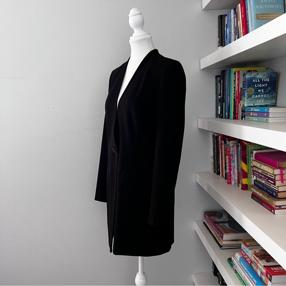 Madewell Black long Sleek Blazer with Tailored Fit size 6 - Picture 4 of 11